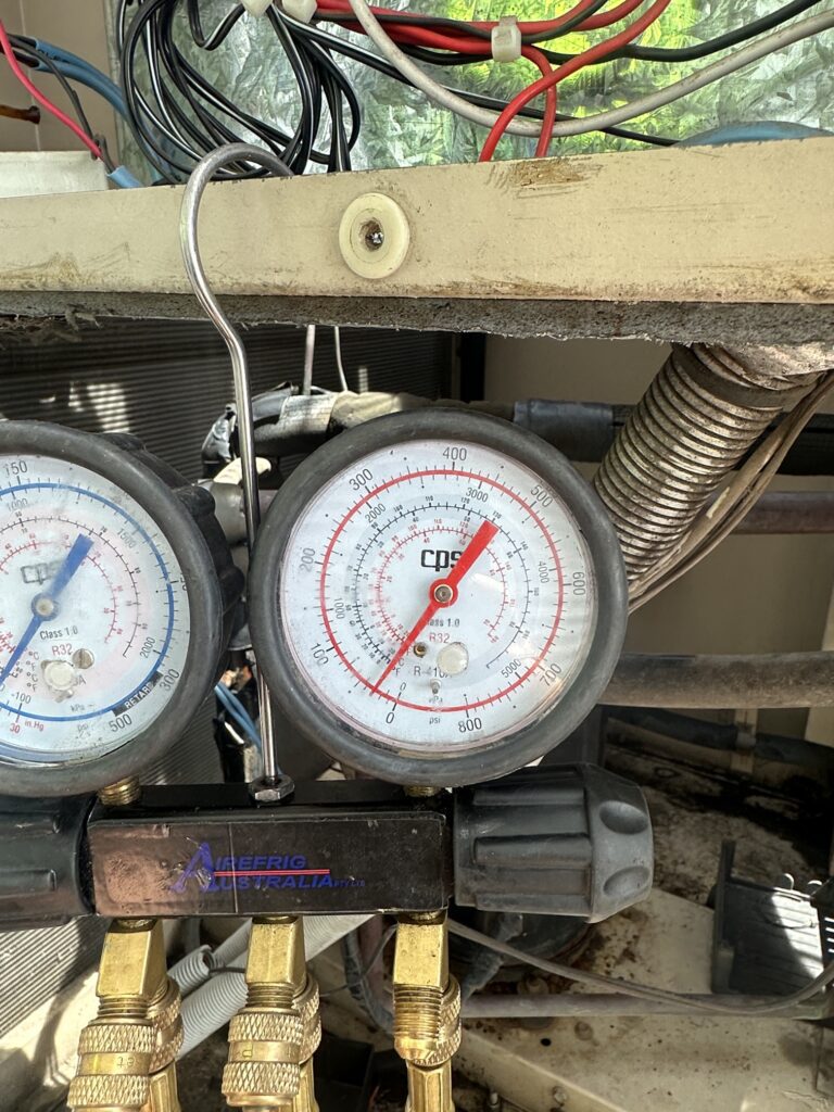 Ducted air conditioner pressure test Kurri Kurri