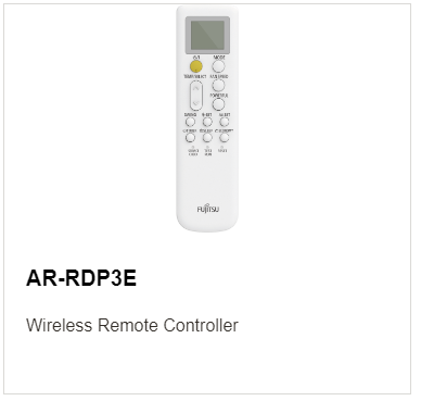 Fujitsu ASTH24KNTA split system remote control