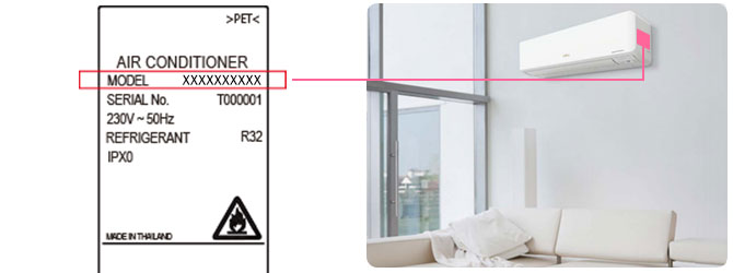 Fujitsu air conditioner indoor unit model number